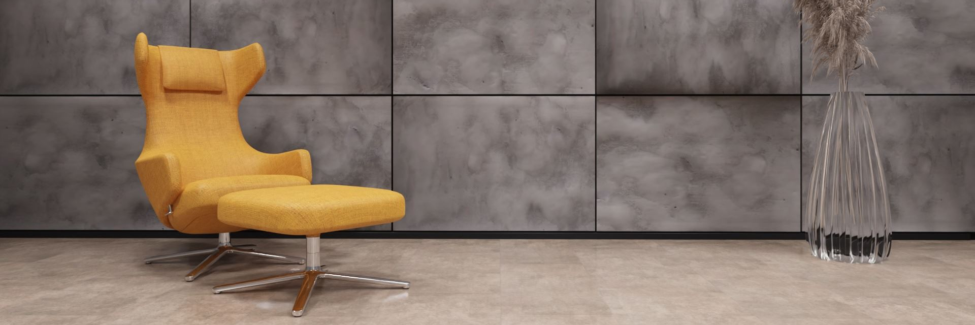 xStone acuStone Akustikpaneele 120x80 concrete dark rough
