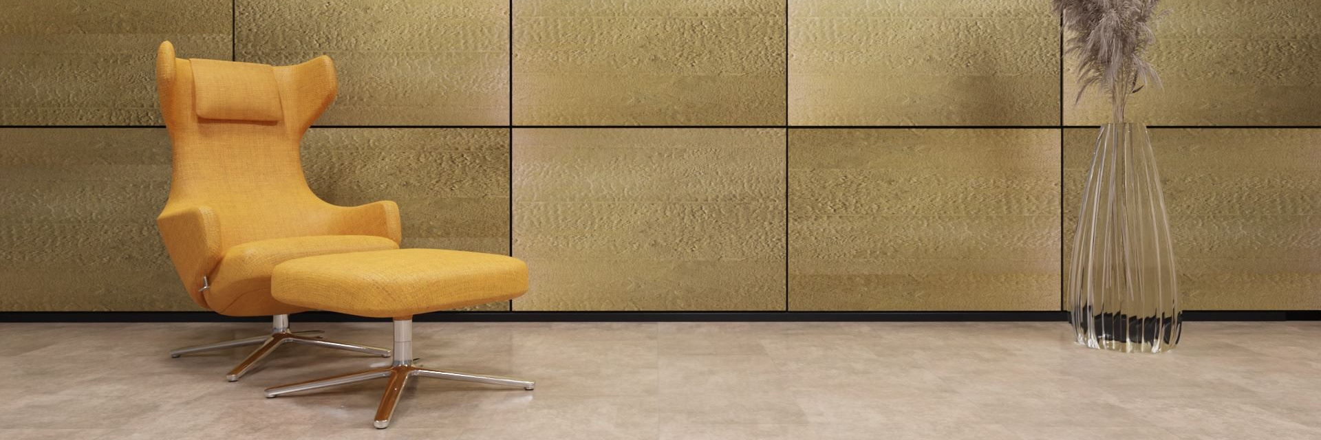 xStone acuStone Akustikpaneele 120x80 fireplank gold